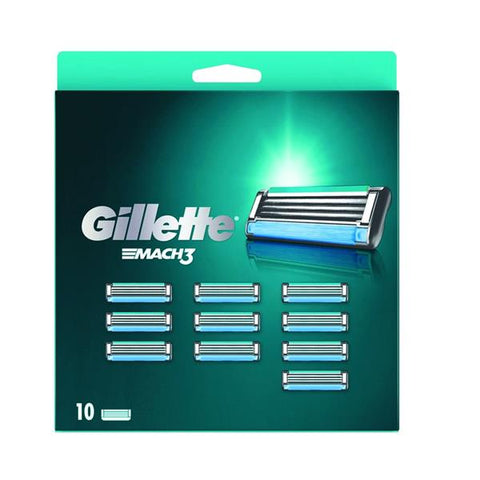 Gillette Mach 3 Baldes includes 10 replacement blades