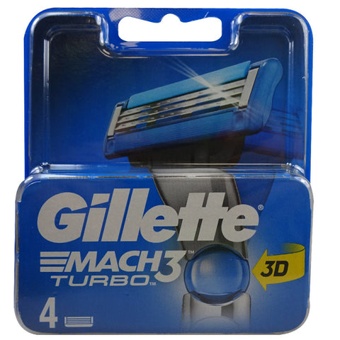 Gilette Mach 3 Turbo - pack of 4
