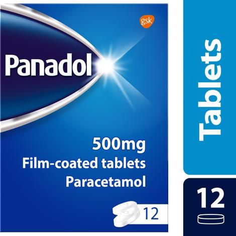 Panadol Original 500mg Film Coated Tablets - 12 Pack