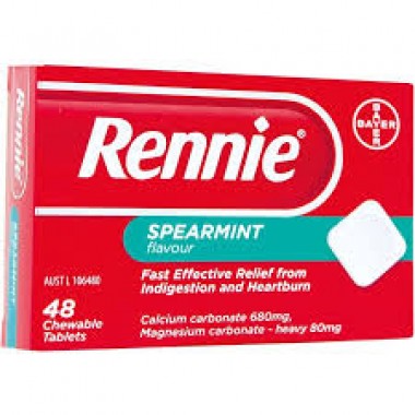 Rennie Spearmint 48 chewable tablets