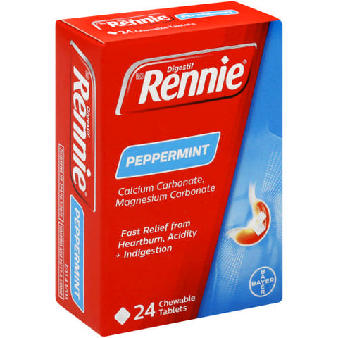 Rennie Peppermint 24 chewable tablets